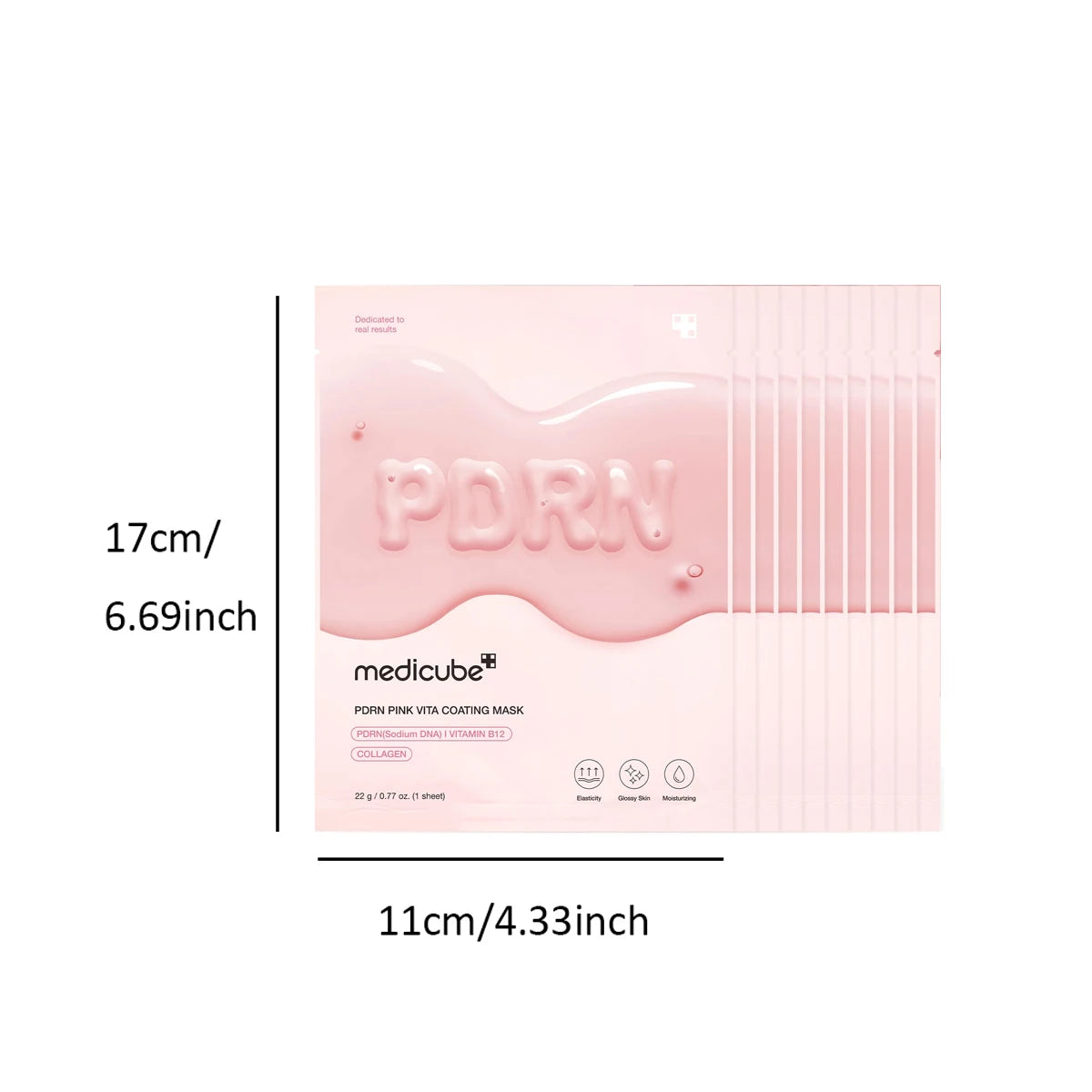 medicube Salmon DNA PDRN Pink Vita Coating Sheet Mask 10ea,Hydrogel Sheet Technology,Korean Skincare,K-Beauty,Korean Makeup