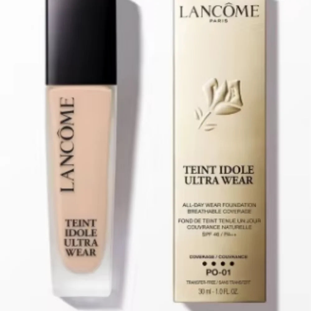 Lancome Teint Idole Ultra Wear Buildable Full Coverage Foundation Makeup #PO-01 (SPF 40), 30ml, Longwearing & Waterproof