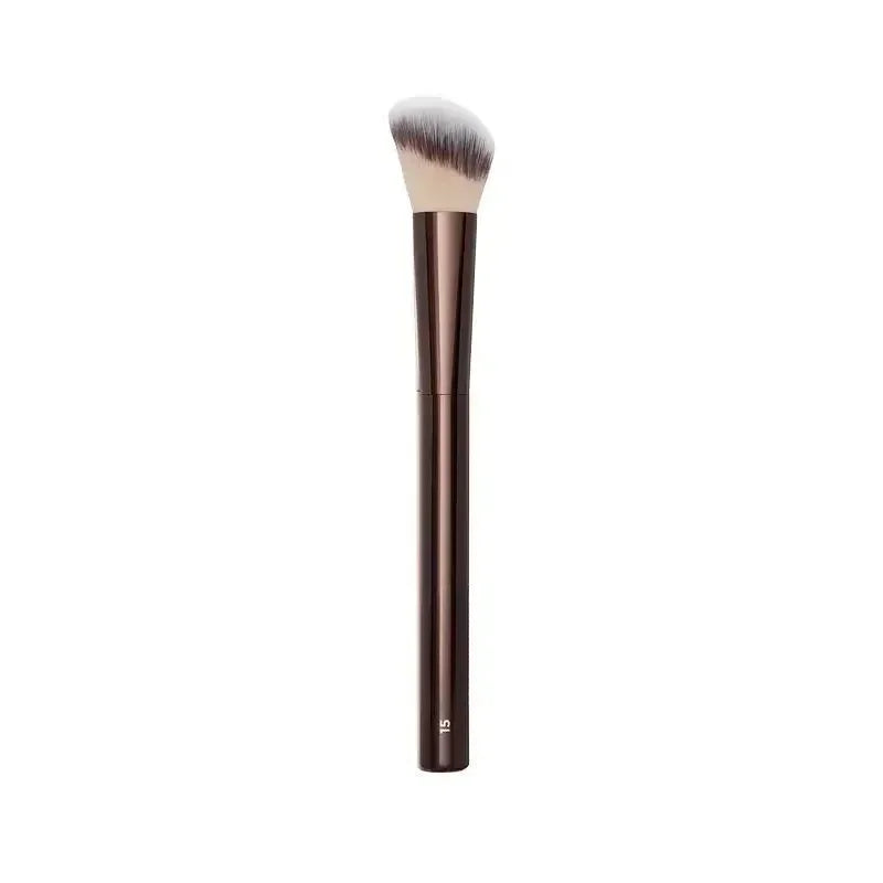 No. 15 Hourglass Blush Brush Angled Contour Blush Stippling Brush Cheeks Cream Liquid Blushes Makeup Brushes Cream Blush Brush