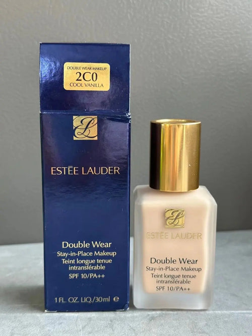 Estee Lauder Double Wear Sheer Long-Wear Foundation 2C0 Cool Vanilla Oil-Free 24H Wear Matte Conceal Waterproof Sweat-Resistant