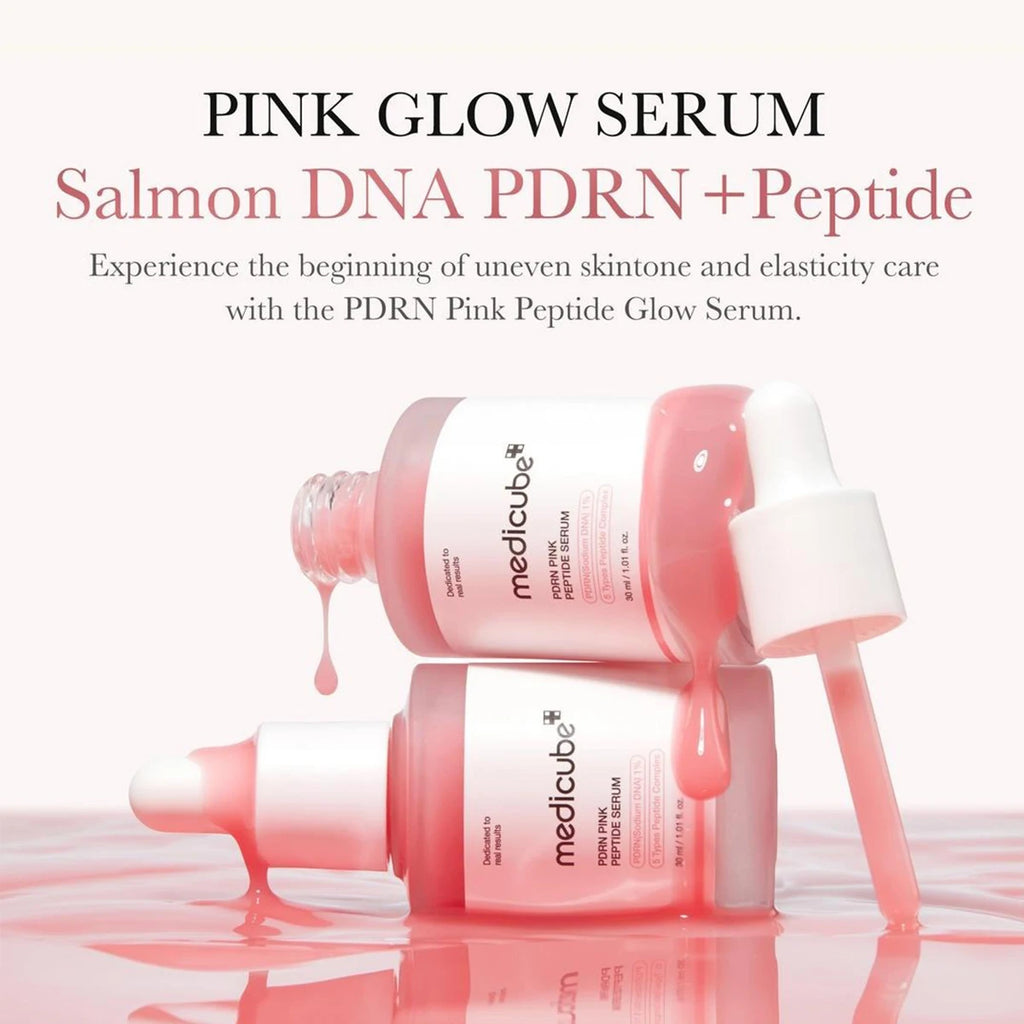 Medicube Salmon DNA PDRN Pink Peptide Serum,Smooth Texture&Quick Absorption,Lightweight&Non-Greasy,Korean Skincare,Korean Makeup