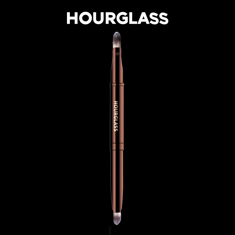 Hourglass Makeup Brush- No.16 Retractable Double-Ended Lip Brush Soft Fiber Hair Fashion Design Single Lip Brush